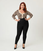 Unique Vintage Plus Size Leopard Print Cardigan - Unique Vintage - Womens, TOPS, SWEATERS