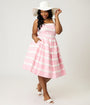 Unique Vintage Plus Size Light Pink Shopper Sundress