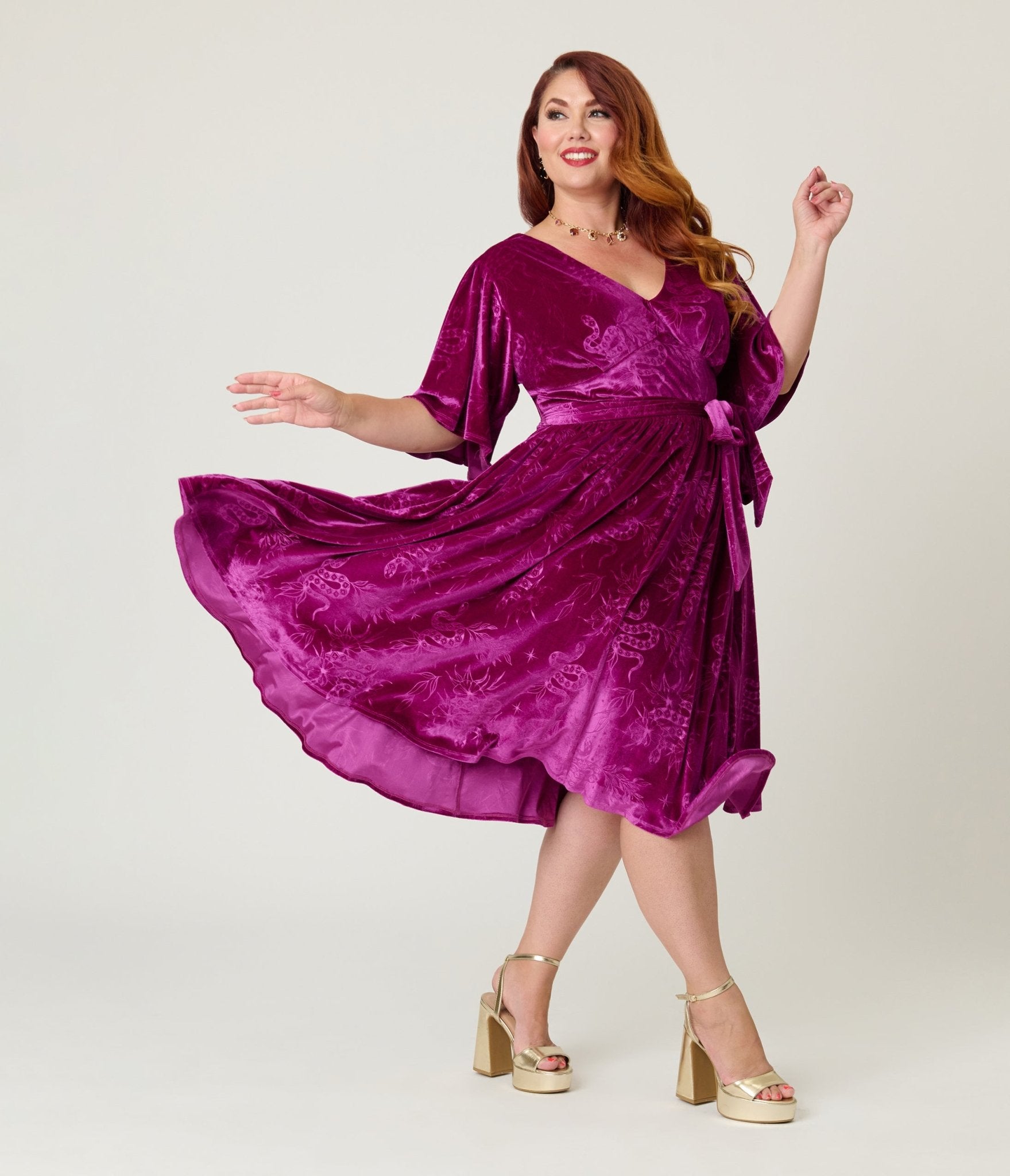 【美品】louren back open velour dress 美品】louren back open velour dress louren back open velour