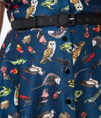 Unique Vintage Plus Size Navy Creatures Print Alexis Swing Dress - Unique Vintage - Womens, DRESSES, SWING