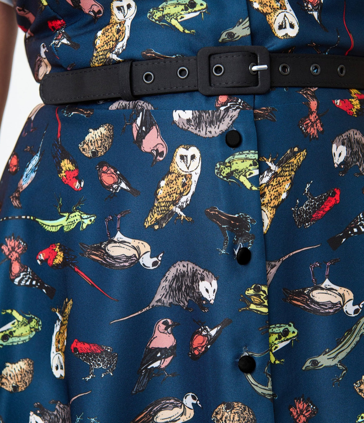 Unique Vintage Plus Size Navy Creatures Print Alexis Swing Dress - Unique Vintage - Womens, DRESSES, SWING