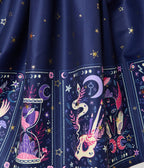 Unique Vintage Plus Size Navy Tarot Gellar Swing Skirt - Unique Vintage - Womens, BOTTOMS, SKIRTS