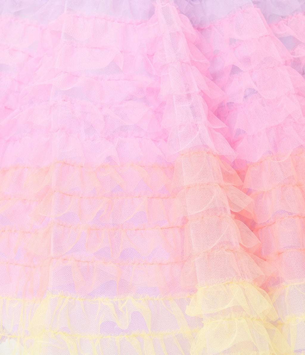 Unique Vintage Plus Size Ombre Sunset Cupcake Swing Dress - Unique Vintage - Womens, DRESSES, PROM AND SPECIAL OCCASION