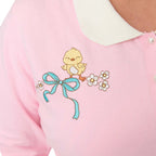 Unique Vintage Plus Size Pink Chick Embroidered Cardigan - Unique Vintage - Womens, TOPS, SWEATERS