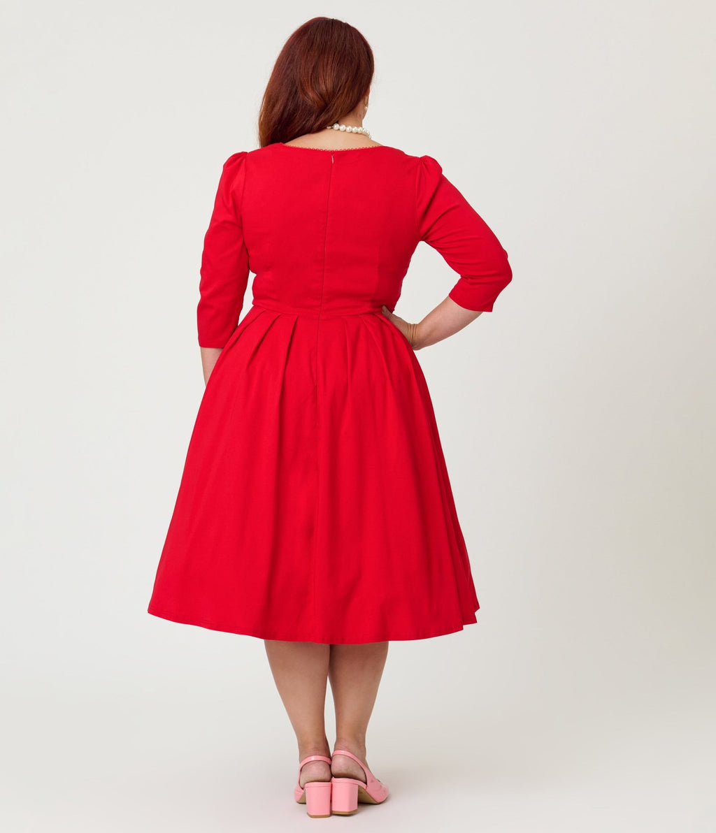 formal red dress plus size Plus Size Red Halter A-Line Tulle Side Slit Prom Dress with Beads