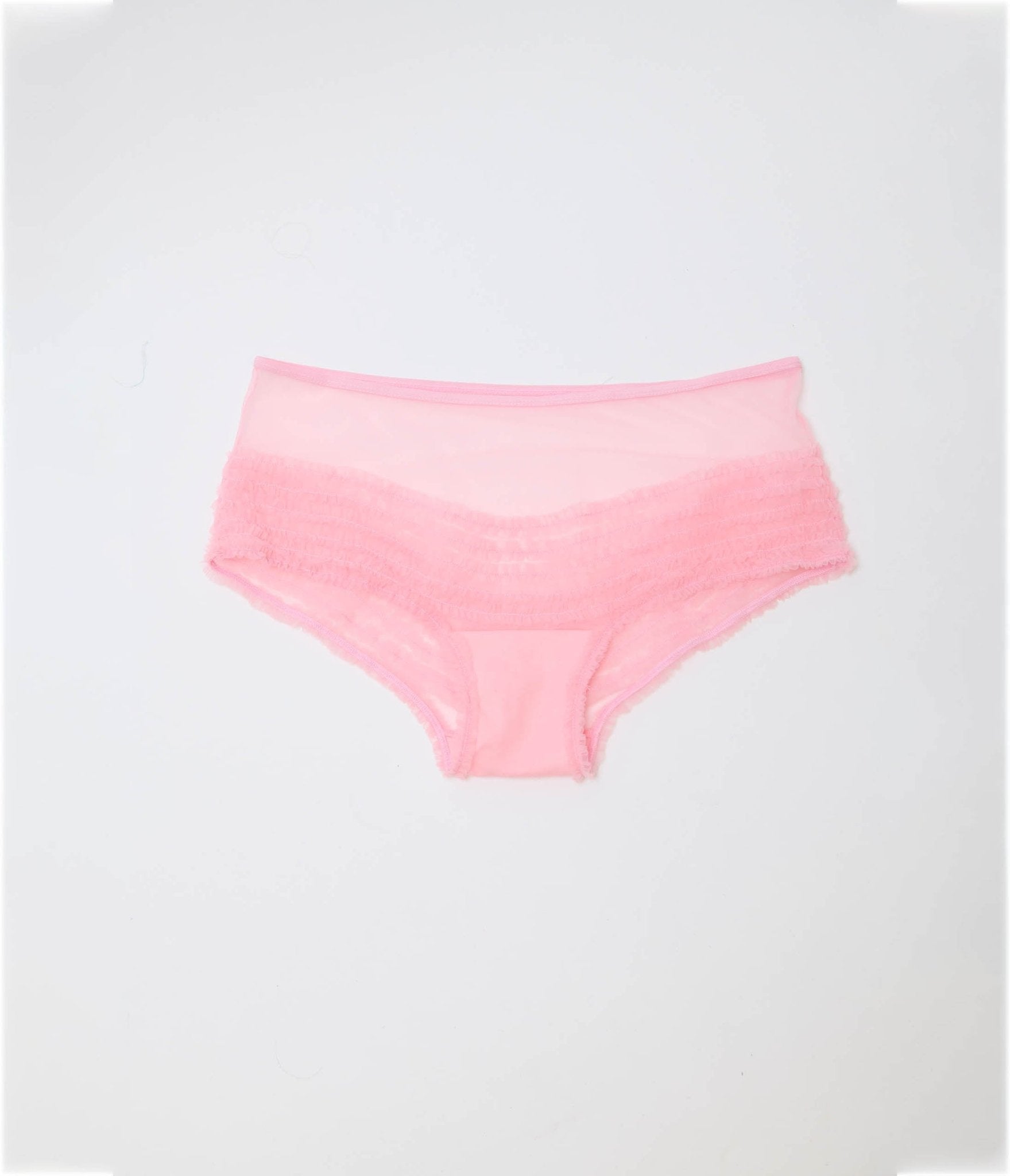 Unique Vintage Plus Size Sheer Light Pink Ruffle Underwear - Unique Vintage - Womens, ACCESSORIES, LINGERIE