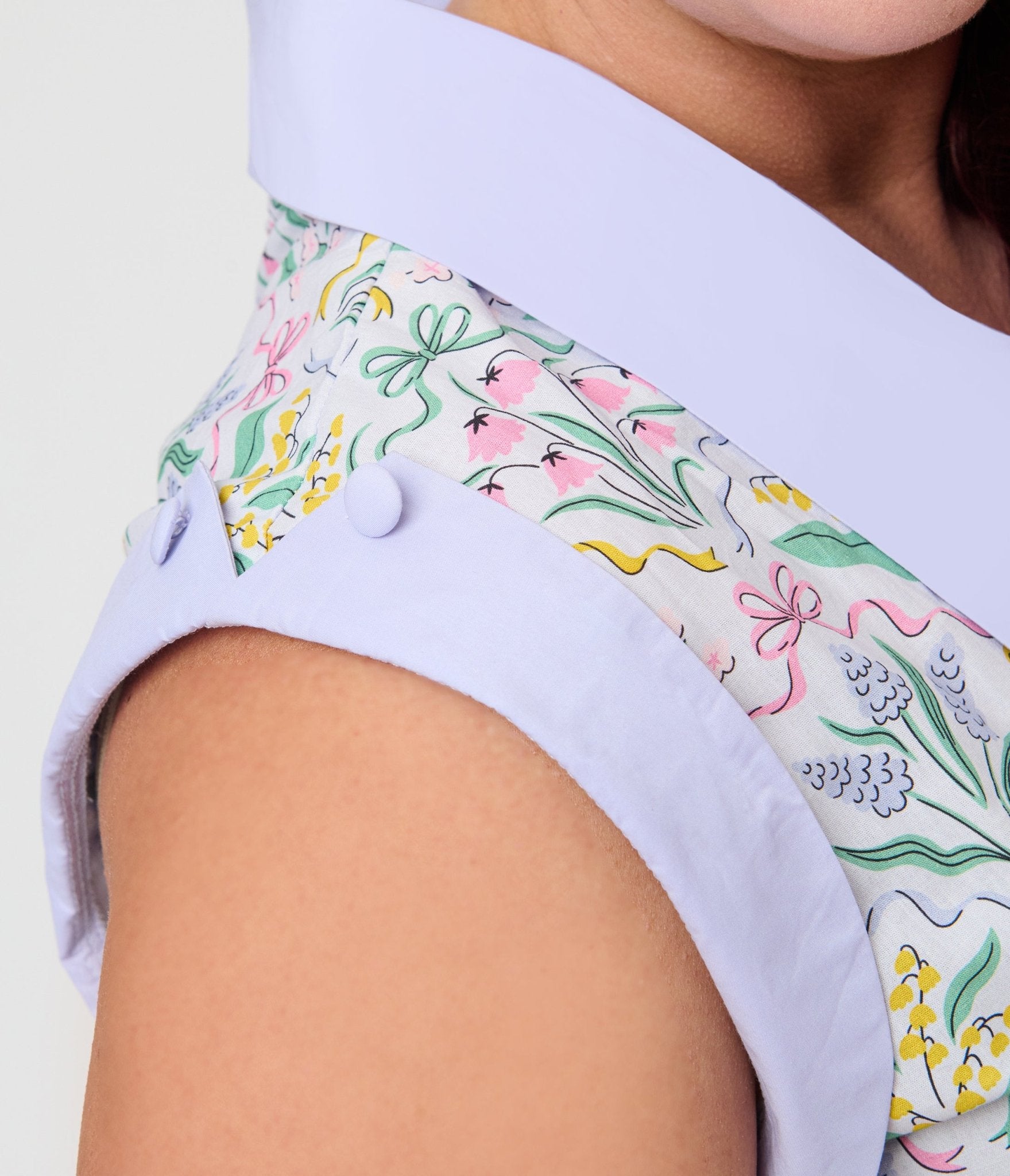 Unique Vintage Plus Size Spring Bouquet Cotton Shirt Dress - Unique Vintage - Womens, DRESSES, SWING