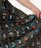 Unique Vintage Plus Size Tarot Cards Sleeveless Cotton Swing Dress - Unique Vintage - Womens, DRESSES, SWING