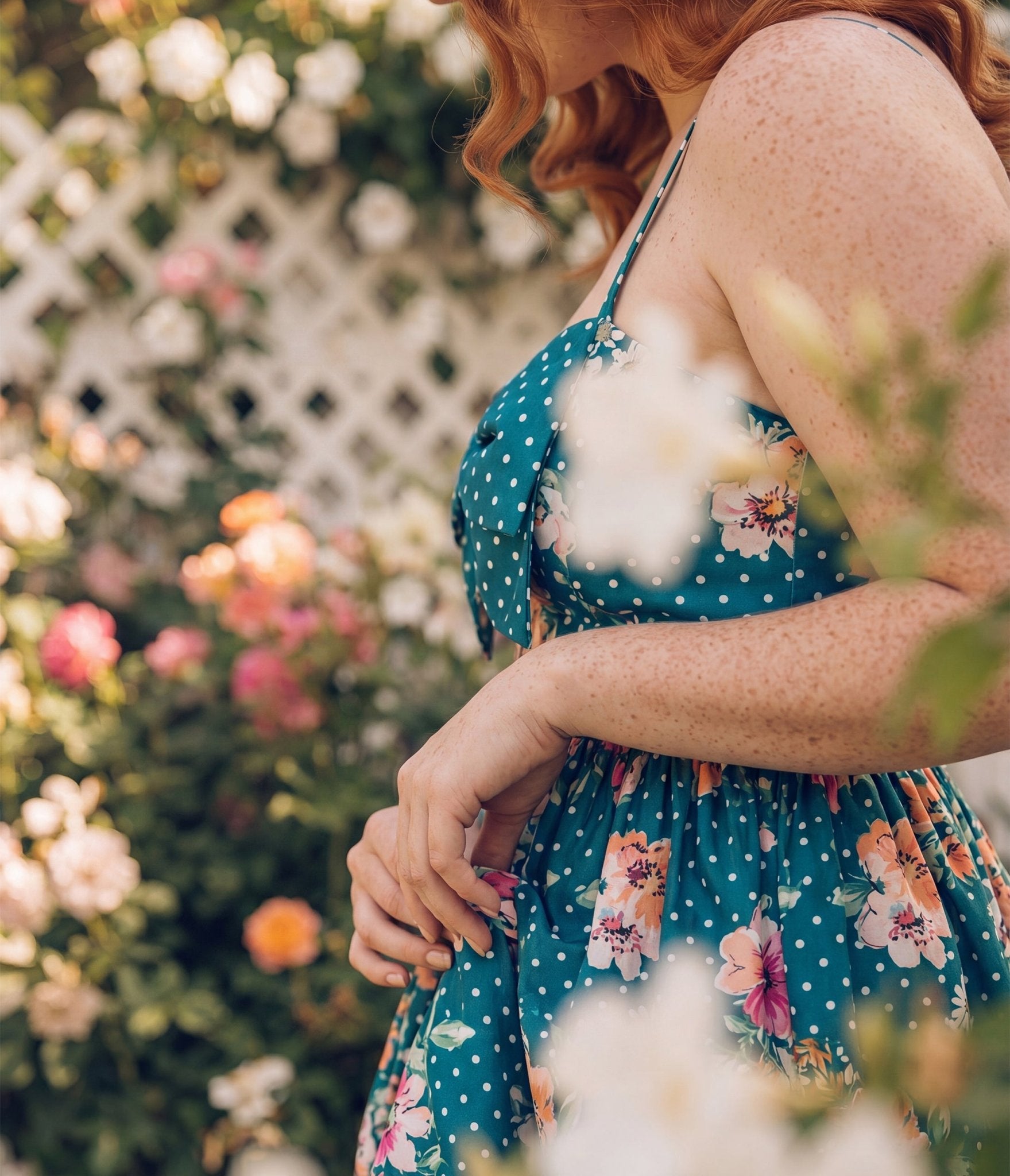 retro plus size polka dot dress Unique Vintage Plus Size Red & Ivory Polka Dot Dahlia Swing Dress
