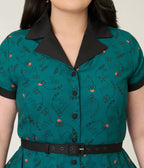 Unique Vintage Plus Size Teal Raccoon Print Alexis Swing Dress - Unique Vintage - Womens, DRESSES, SWING