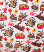 Unique Vintage Plus Size White Kitschy Cat Print Edith Swing Dress - Unique Vintage - Womens, DRESSES, SWING