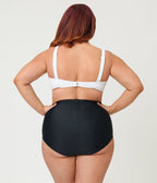 Unique Vintage Plus Size White Swim Top - Unique Vintage - Womens, SWIM, TOP