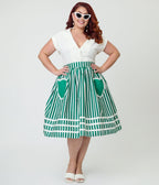 Unique Vintage Plus Size White Twill Sleeveless Blouse - Unique Vintage - Womens, TOPS, WOVEN TOPS