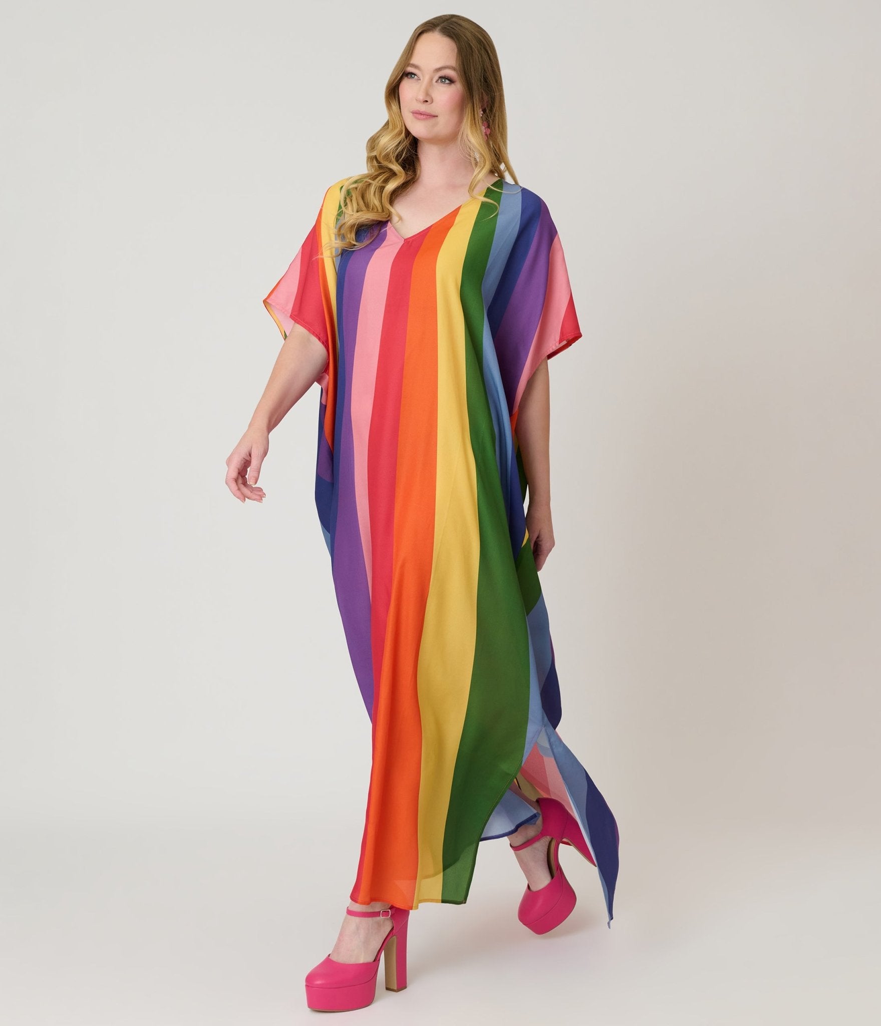 Unique Vintage Pride Sunburst Caftan - Unique Vintage - Womens, DRESSES, CAFTAN