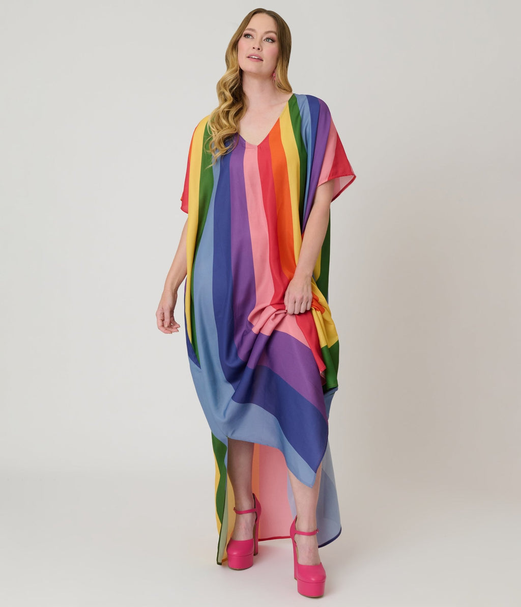 Unique Vintage Pride Sunburst Caftan - Unique Vintage - Womens, DRESSES, CAFTAN