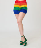 Unique Vintage Rainbow Multi Layered High Waisted Bloomers - Unique Vintage - Womens, ACCESSORIES, LINGERIE