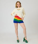 Unique Vintage Rainbow Multi Layered High Waisted Bloomers - Unique Vintage - Womens, ACCESSORIES, LINGERIE