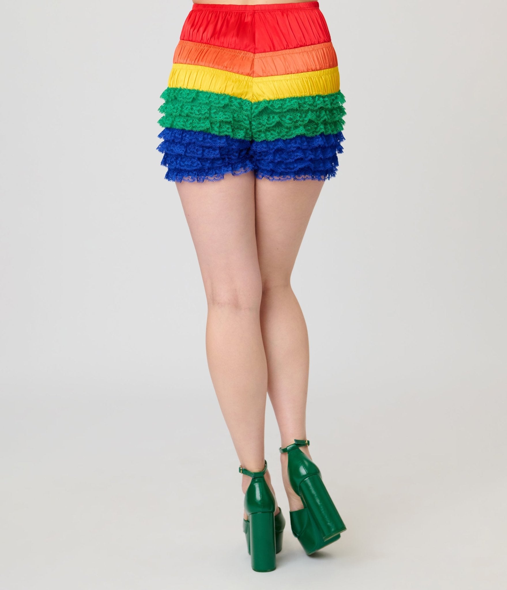 Unique Vintage Rainbow Multi Layered High Waisted Bloomers - Unique Vintage - Womens, ACCESSORIES, LINGERIE