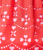 Unique Vintage Red & Pink Hearts Cutout Swing Dress - Unique Vintage - Womens, DRESSES, SWING