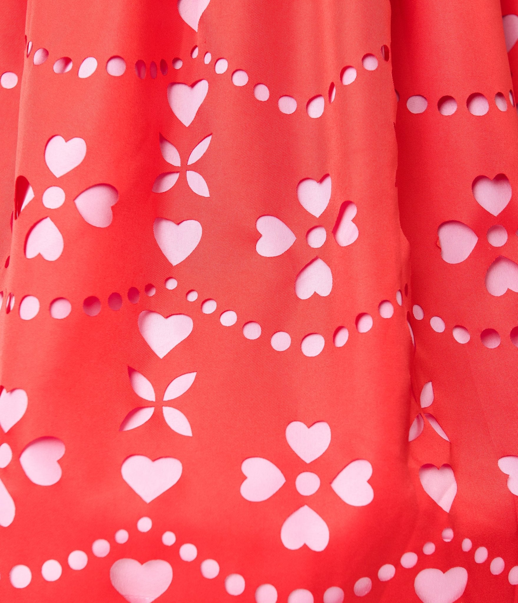 Unique Vintage Red & Pink Hearts Cutout Swing Dress - Unique Vintage - Womens, DRESSES, SWING