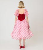 Unique Vintage Red & White Stripe Loving You Swing Dress - Unique Vintage - Swing Dresses