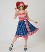 Unique Vintage Red & White Stripe Ossining Romper