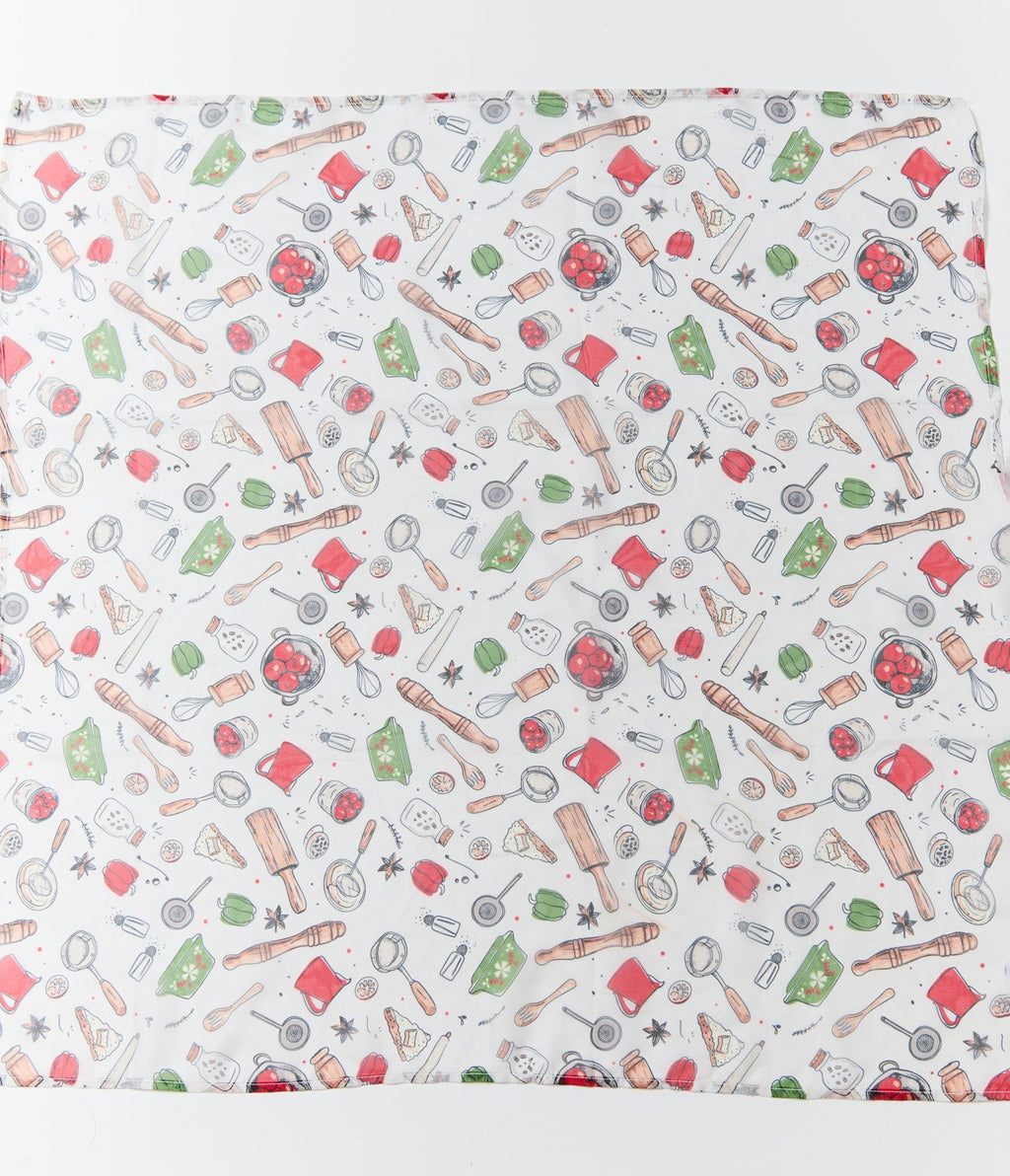 Unique Vintage Retro Kitchen Print Hair Scarf - Unique Vintage - Womens, ACCESSORIES, HAIR