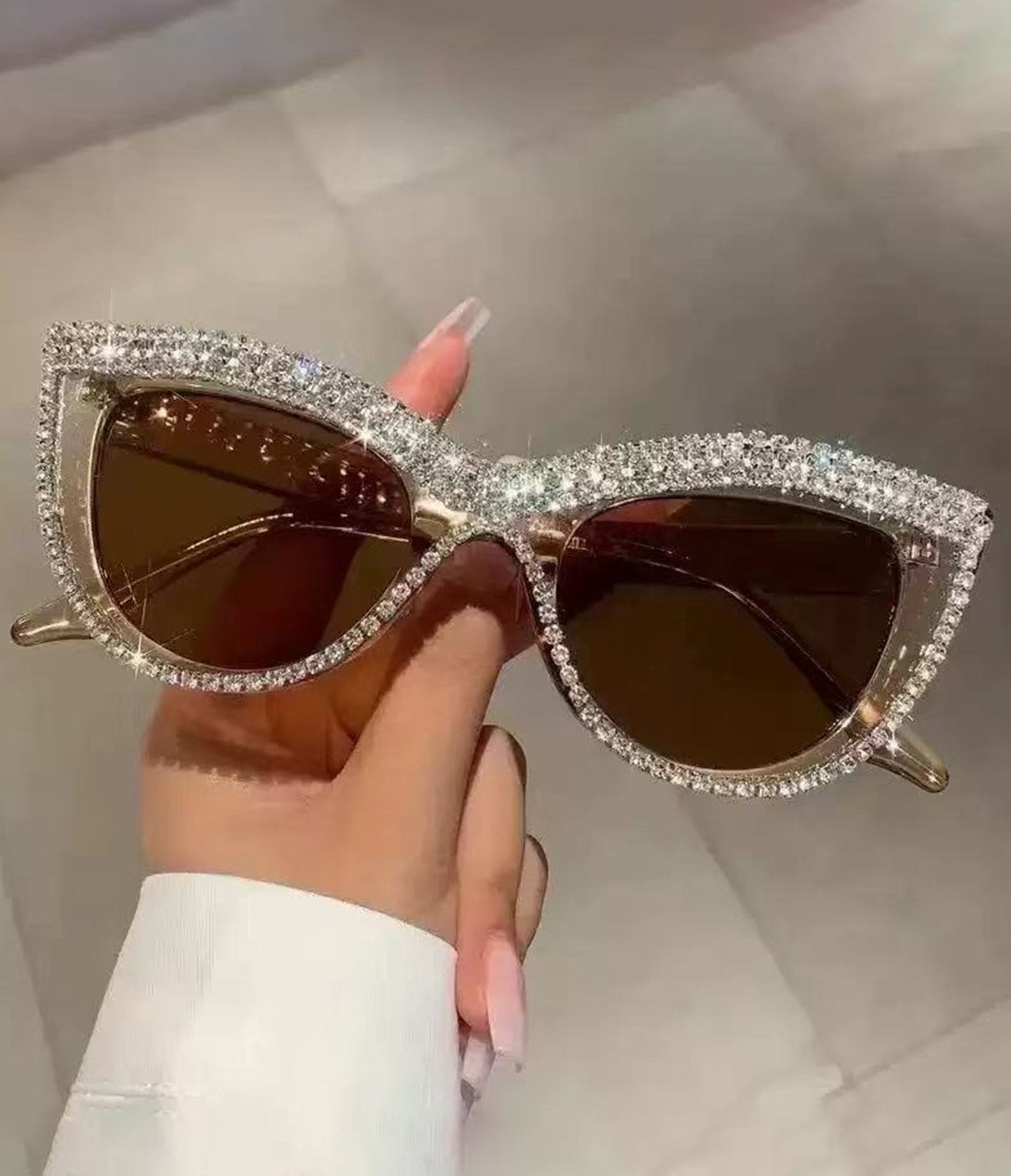 Unique Vintage Rhinestone Frame Sunglasses - Unique Vintage - Womens, ACCESSORIES, SUNGLASSES