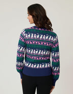 Unique Vintage Snowflake & Cats Cardigan - Unique Vintage - Womens, TOPS, SWEATERS