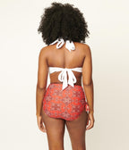 Unique Vintage Solid White Forever Glam Swim Top - Unique Vintage - Womens, SWIM, TOP