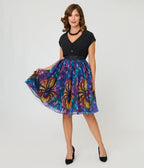 Unique Vintage Stained Glass Spider Flare Ballerina Skirt - Unique Vintage - Womens, BOTTOMS, SKIRTS