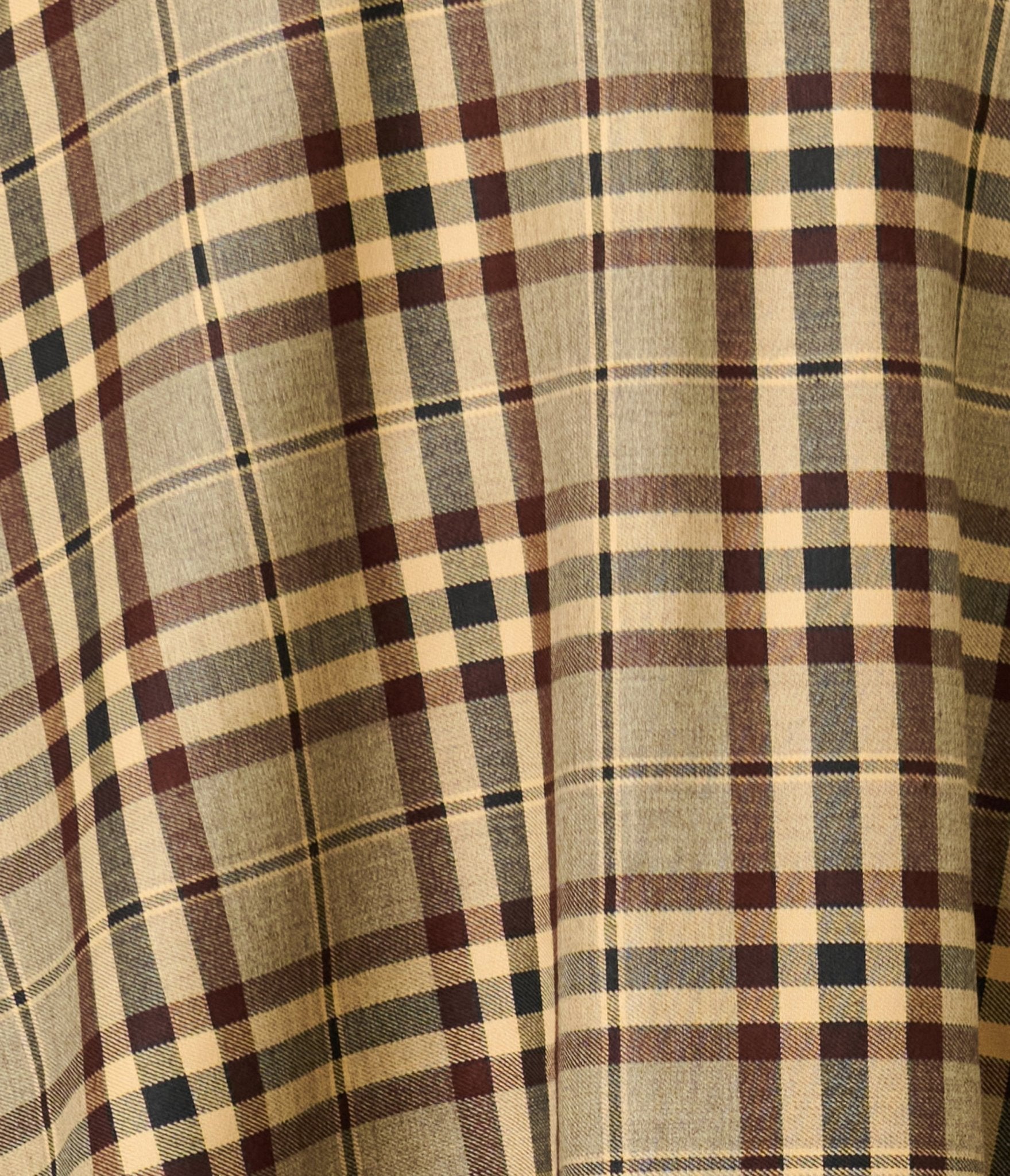 Unique Vintage Tan Plaid Vivian Swing Skirt - Unique Vintage - Womens, BOTTOMS, SKIRTS