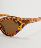 Unique Vintage Tortoise Rhinestone Cat Eye Sunglasses - Unique Vintage - Womens, ACCESSORIES, SUNGLASSES