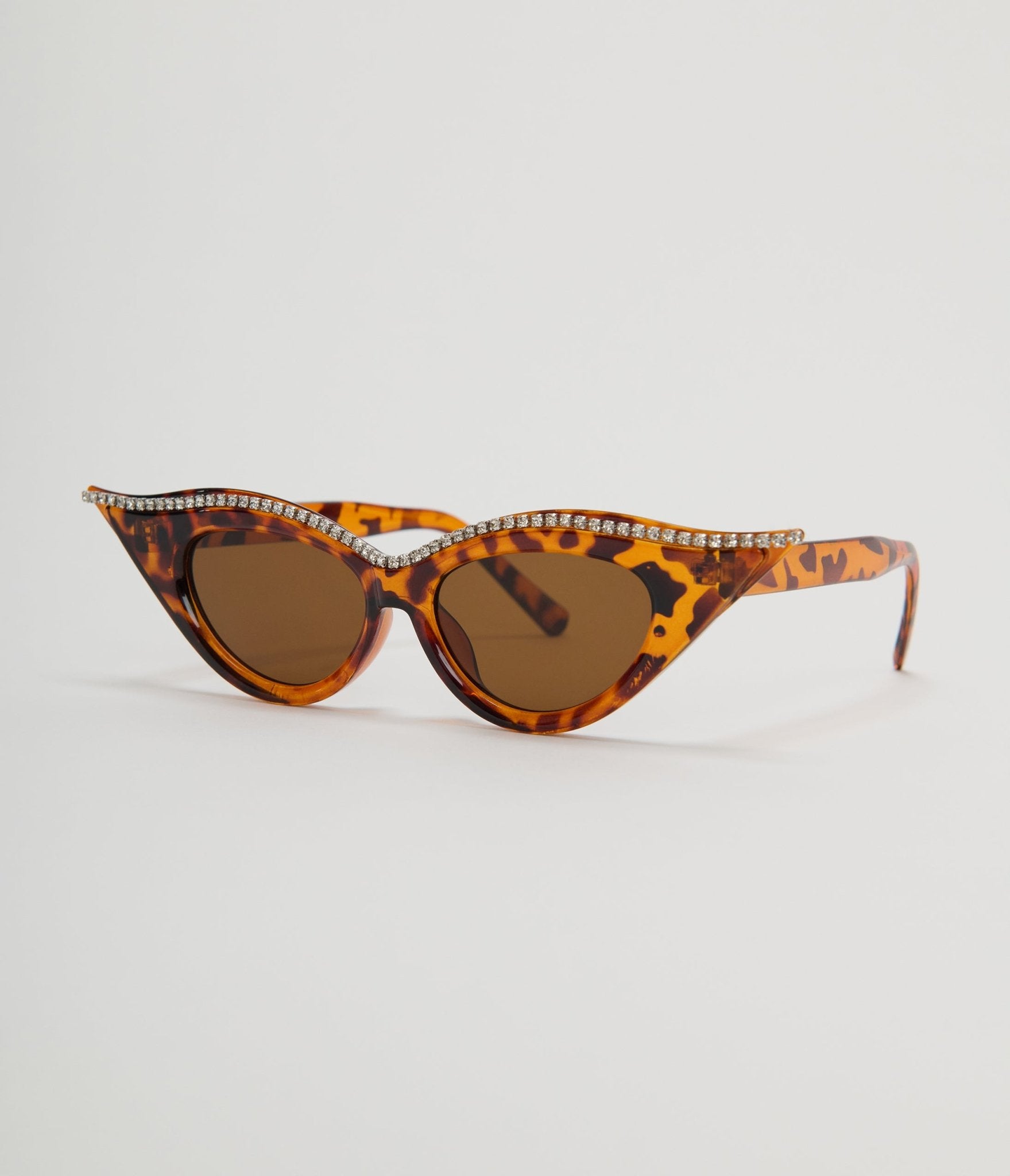 Unique Vintage Tortoise Rhinestone Cat Eye Sunglasses - Unique Vintage - Womens, ACCESSORIES, SUNGLASSES