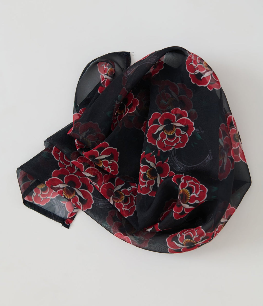 Unique Vintage Western Roses Hair Scarf - Unique Vintage - Womens, ACCESSORIES, HAIR