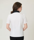 Unique Vintage White Planet Embroidered Collared Blouse - Unique Vintage - Womens, TOPS, WOVEN TOPS