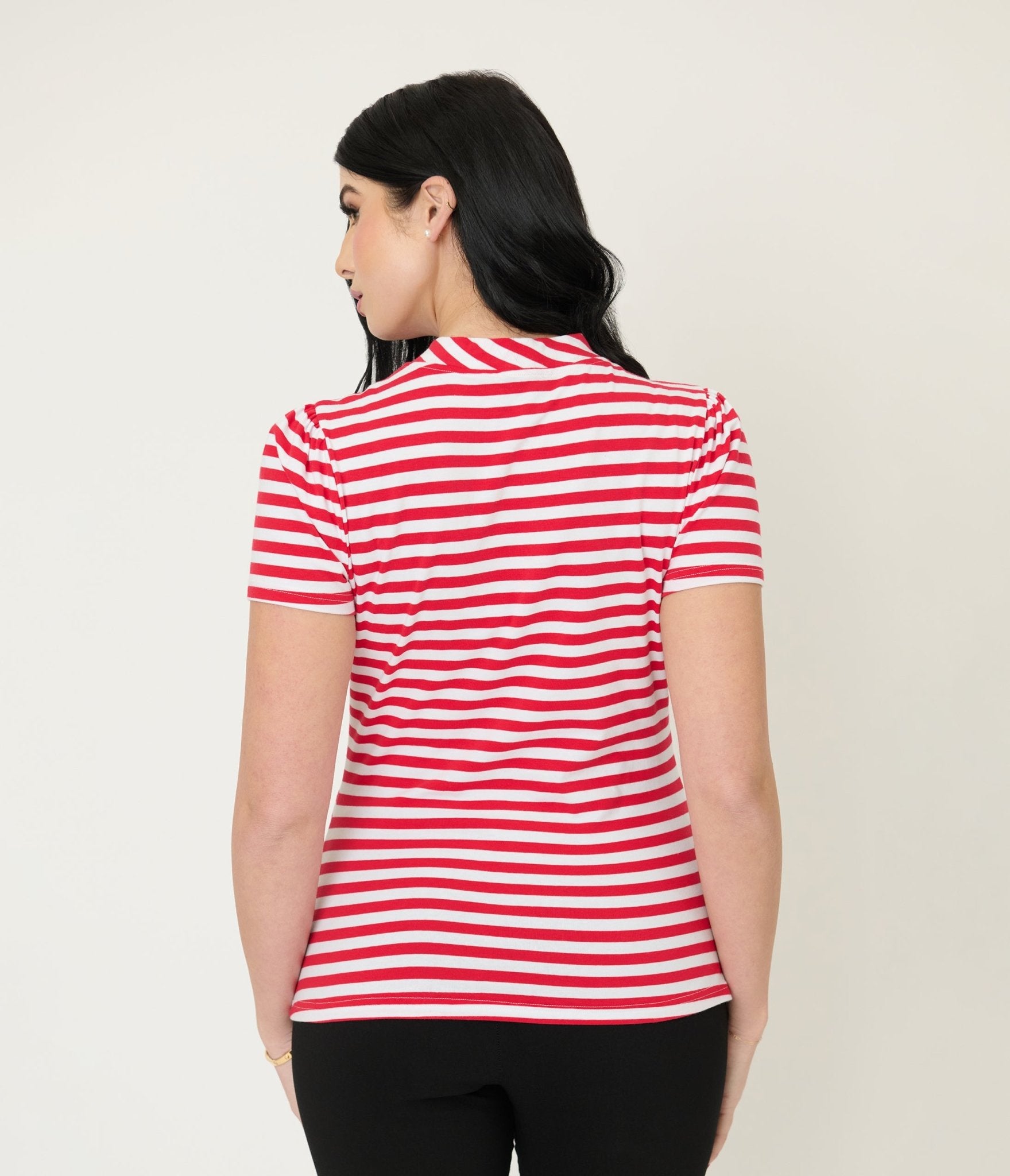 Unique Vintage White & Red Bow Sweetie Knit Top - Unique Vintage - Womens, TOPS, KNIT TOPS