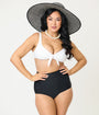 Unique Vintage White Swim Top