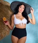 Unique Vintage White Swim Top - Unique Vintage - Womens, SWIM, TOP