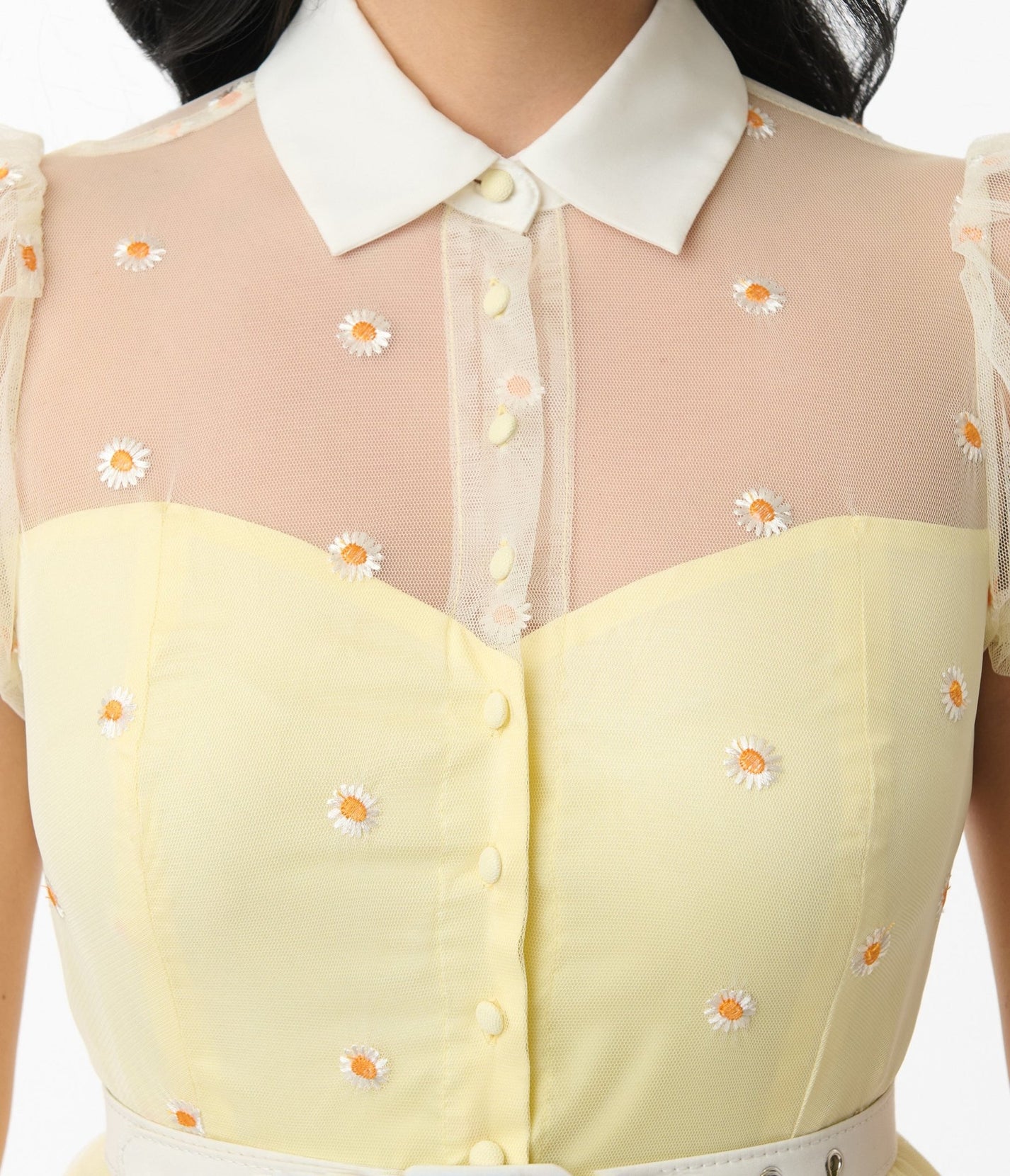 Nyla 3D Daisy Swing Dress