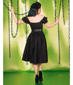 Weasel Wear Black Peasant Dress - Unique Vintage - Womens, DRESSES, SWING