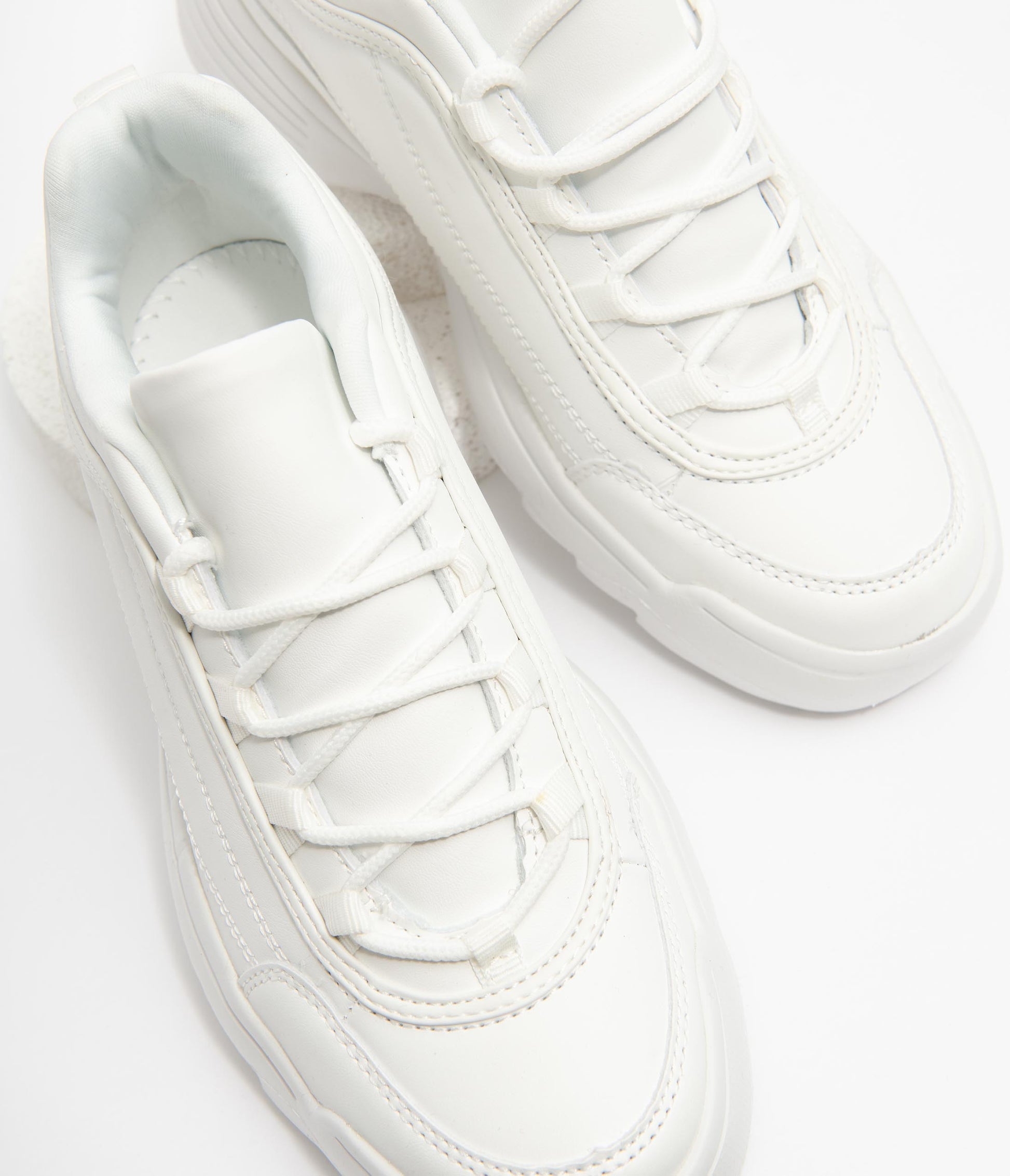 White Athletic Sneakers - Unique Vintage - Womens, SHOES, SNEAKERS