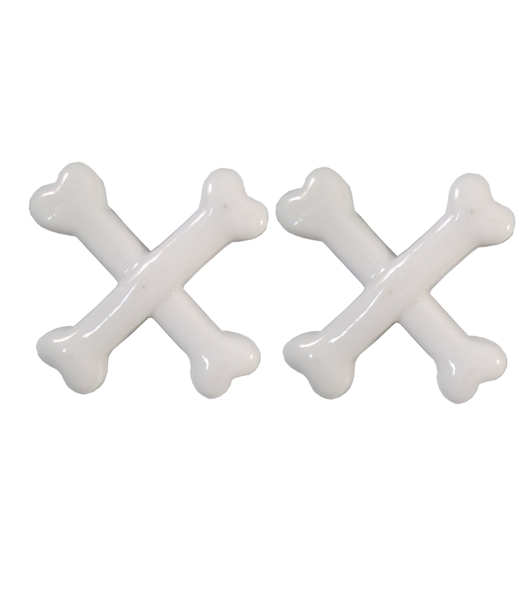 White Crossbones Hair Clips - Unique Vintage - Womens, ACCESSORIES, JEWELRY