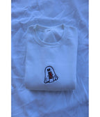 White Diet Coke Ghost Hooded Sweatshirt - Unique Vintage - Womens, TOPS, SWEATERS AND VESTS