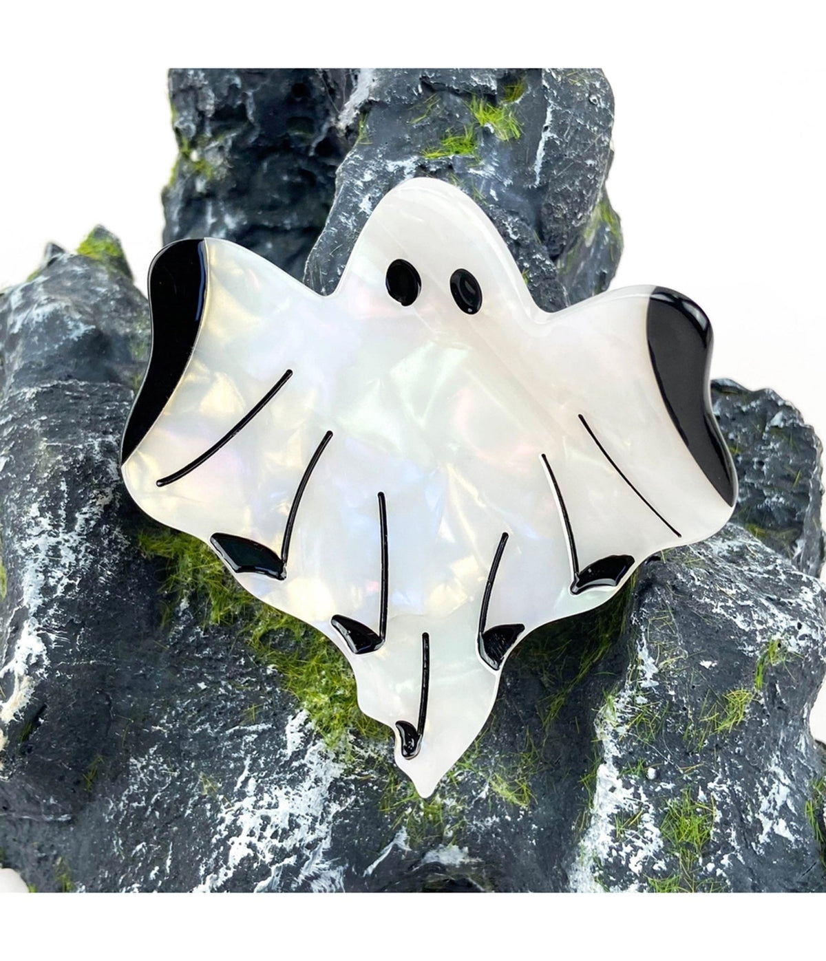 White Ghost Hair Clip - Unique Vintage - Hair Clips