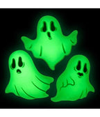 White Glow-in-the-Dark Ghost Hair Clip Trio - Unique Vintage - Hair Clips