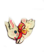 White Rabbit Brooch - Unique Vintage - Womens, ACCESSORIES, JEWELRY