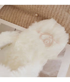 White Rabbit Cotton Slippers - Unique Vintage - Womens, SHOES, FLATS