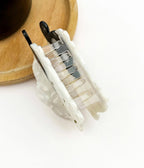 White Sheep Hair Claw Clip - Unique Vintage - Womens, ACCESSORIES, HAIR