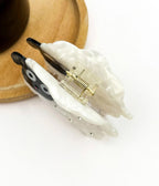 White Sheep Hair Claw Clip - Unique Vintage - Womens, ACCESSORIES, HAIR